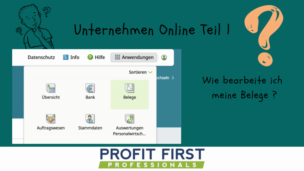 Unternehmen Online Belege bearbeiten